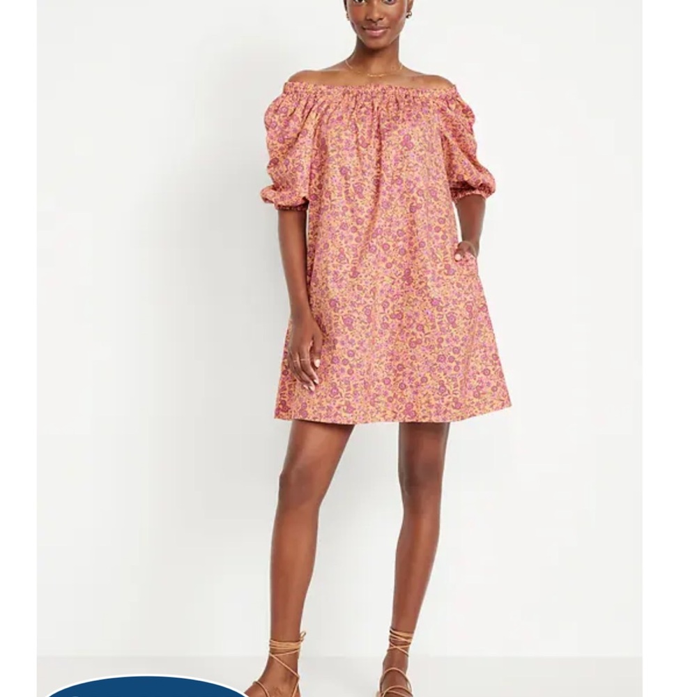 Old Navy Pink Floral Mini Dress